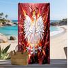 Asciugamano da Spiaggia con Stampa Calcio Polonia Asciugatura Rapida Super Assorbente Morbido Asciugamano da Bagno per Nuoto Spiaggia Viaggio Souvenir Regalo