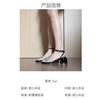 Sheepskin Sandals Women's Summer Skirt Beautiful Black Rhinestone Bow One-word Buckle Strap High Heels