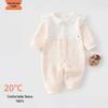 Floral Warmth Newborn Velvet Cotton Long Sleeve Bodysuit