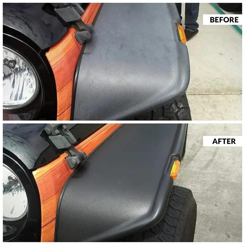 Car interior renovation wax - Plastic parts repair agent, tire protection and gloss, RV interior repair agent
