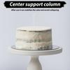 15/20/25cm Acrylic Cake Disc Set Transparent Round Board Cake Decorative Base Plate with Scraper Support Column Baking Utensils