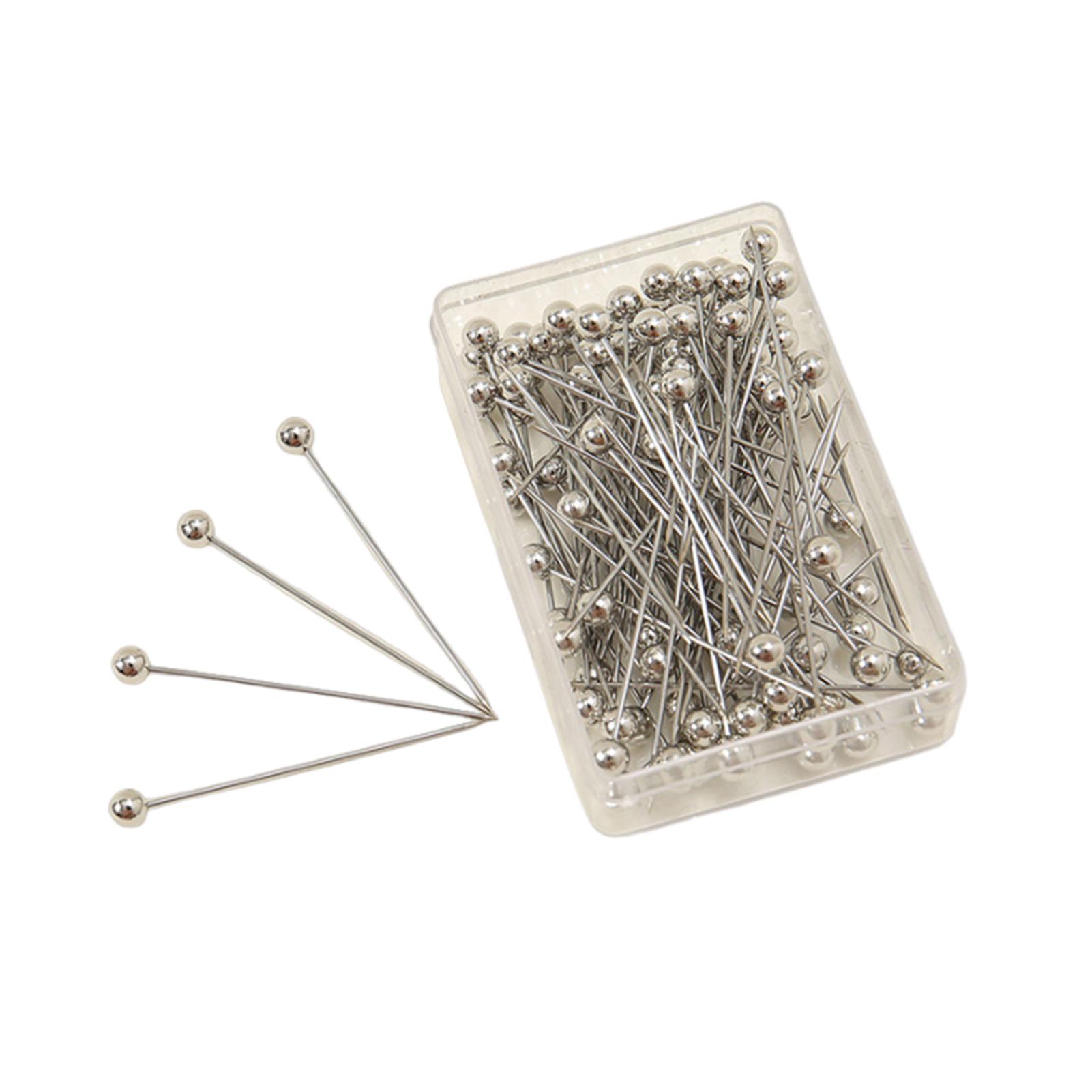 

100 шт. швейная булавка многофункциональная длинная прямая металлическая булавка для шитья и квилтинга для рукоделия As Shown серебряный