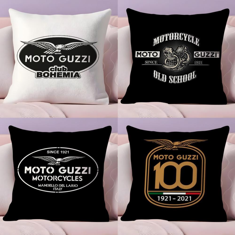 Moto G-Guzzis Cushion Cover Plush Fabric Soft Double-Sided Printed Sofa Warm Winter Home Gift Pillow Case