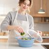 Silikon-Dampfkochtopf mit Dampfeinsatz, - Topf zum Kochen und Dampfgaren in der Küche