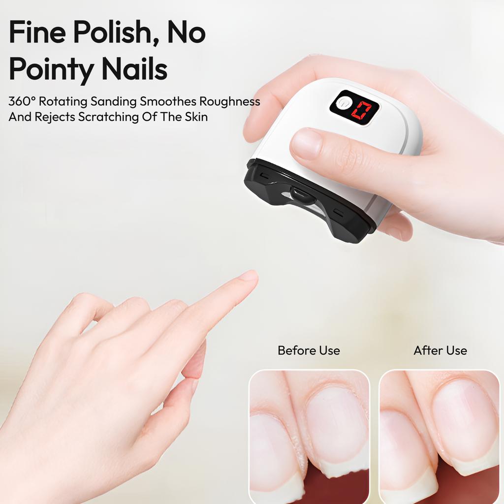 Electric Nail Clippers with LCD Screen, Automatic Nail Trimmer Grinder for Kids & Adults, Safe Nail Care Machine Rechargeable