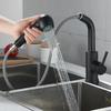Spray Kitchen Faucet Stainless Steel Pull Out Rotation Faucet Hot Cold Mixer Tap Single Handle Kitchen Sink Faucet Deck Mounted