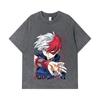 275 GSM Washed T-shirts 100% Cotton My Hero Academia V18 Todoroki Print Unisex Heavy Cotton T Shirt
