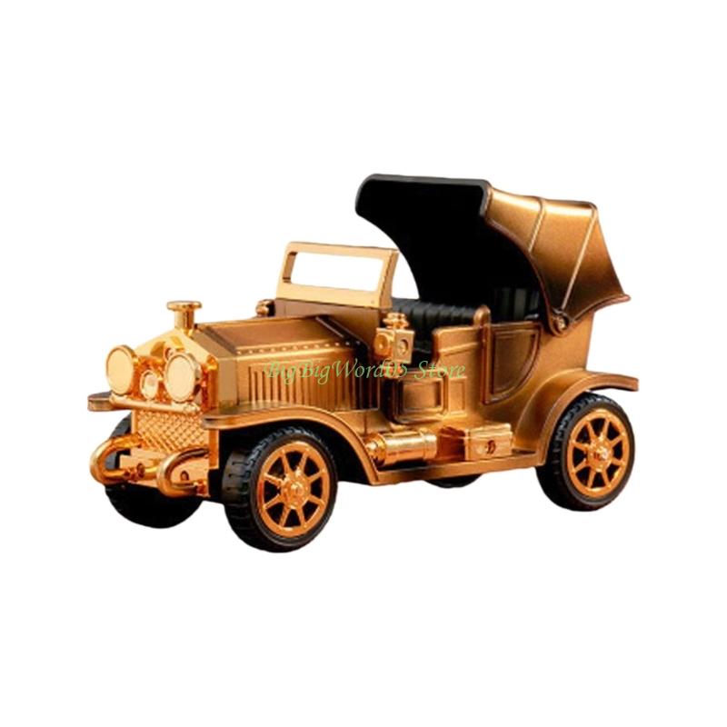 

24TE Nostalgic Railway Train And Classical Car Model Wind Up Music Box with Base For Shelf Desktop Decoration Ornament Gift