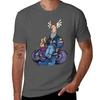 Ogri Classic Comic Biker with Ale T-Shirt Customs Funny T-shirts Mens T Shirts Top Quality