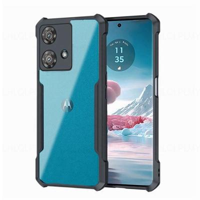 Acryl Stoßfeste Rüstung Silikonhülle Für Motorola Moto G75 G84 G34 G06 G35 G85 5G G15 G56 G86 G57 G67 G77 G17 Power Edge 50 60 70 Fusion Rückseite