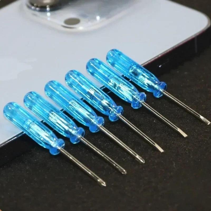 10 Stück Mini 2/3mm Flachschlitz Kreuzschlitz Kleiner Schraubendreher für Handy Box 360 Wireless Controller Reparatur Öffnen