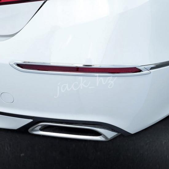 Chrome Rear Fog Light Cover Bumper Reflector Surround For Honda Accord 2018-