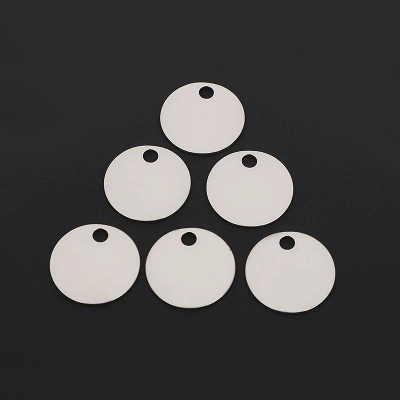 WTEMPO Edelstahl Runde Anhänger Schlüsselanhänger Schmuck Anhänger Schlüsselanhänger Können Graviert Werden Handtasche Rucksack Autoschlüssel Anhänger