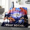 Wrestlemania Customize Text Blanket Lightweight Personalized Blanket Durable Comfort for Living Room Couch Seaside Office Four Seasons Universal