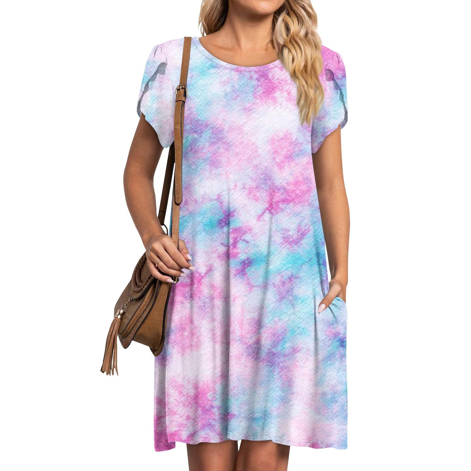 Женская летняя футболка с круглым вырезом — фото 7