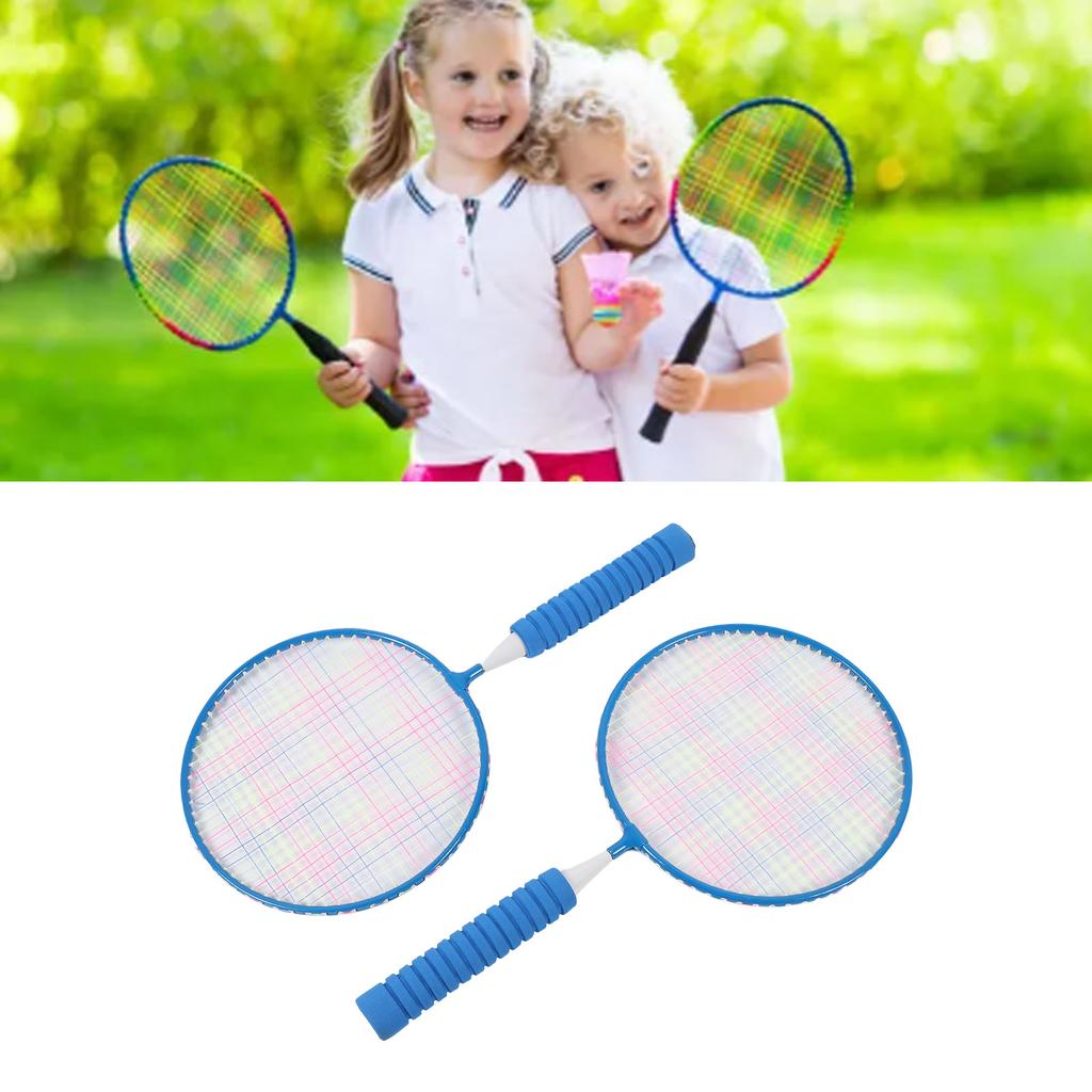 Children Badminton Set Lightweight Kids Badminton Racket with 3 Shuttlecocks Carrying Bag Grip Strap for 3 to 12 Years Old