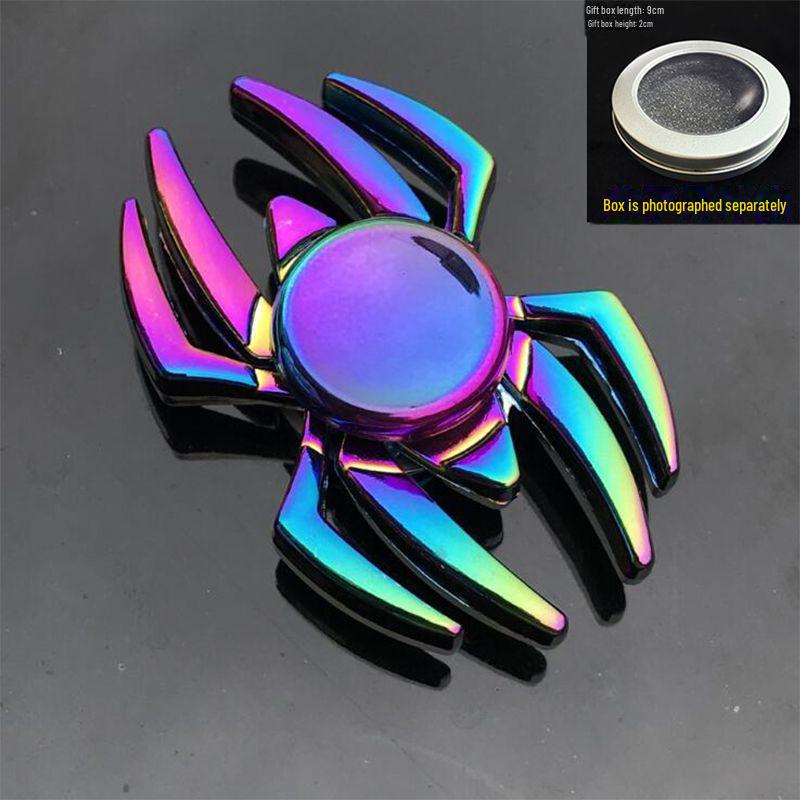 Leuchtendes, buntes Fingergyroskop aus Metall – cooles Dekompressionsspielzeug als Geschenk für Jungen und Schüler