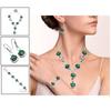 Emerald Quartz Gemstone Handmade Ethnic Jewelry Necklace Set 18-20''