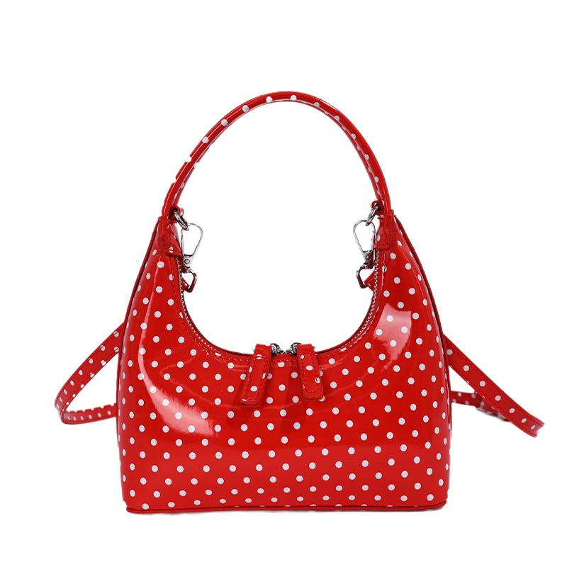 Handbag, Small Tote Bag, Simple Print Crescent Bag, Fashionable Crossbody Bag