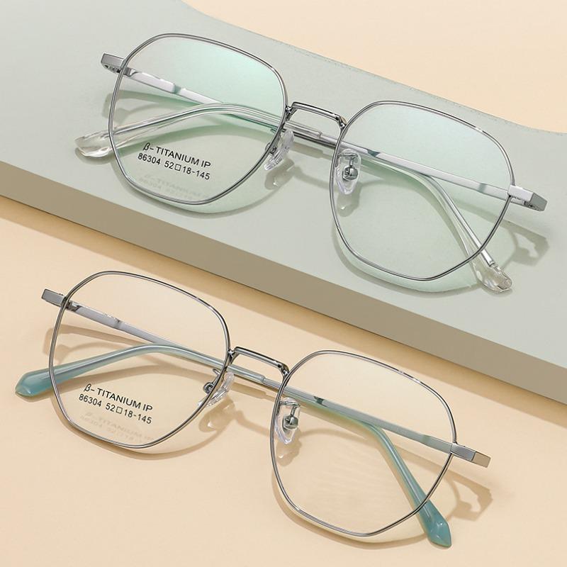 Metal Polygon Vintage Eyeglass Frame Women Men Classic Square Eyeglasses Frames Clear Computer Glasses Oculos Feminino