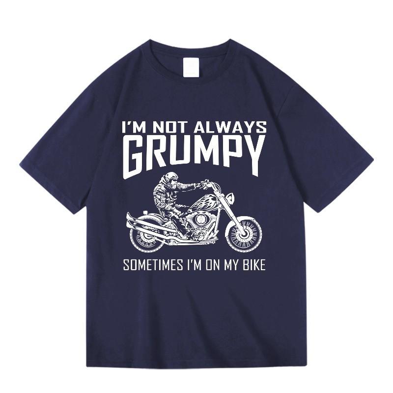 

Vintage Motorcycle Locomotive Heavy Machine Fleet Ride Club Printed TShirt Crew Neck Pullover Summer Men and Women S