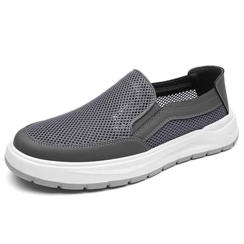 2026 Summer Mesh Men's Breathable Slip-on Casual Walking Shoes - Lightweight, Soft Sole, Lazy Design