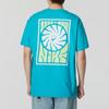 Nike Printed Pattern Training Fashion Casual Sports Comfortable Loose Round Neck Short Sleeve T-Shirt Men Tops Peacock-Blue FV3721345