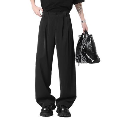 Pantaloni Casual Uomo High Street Comodo Ampi Dritti Americani Versatili