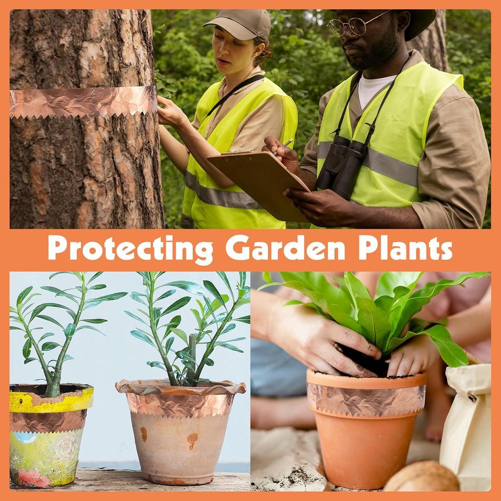 Copper Tape Double-Sided Conductive Copper foil tape for Stained Glass Conductive Tape for Guitar EMI Shielding Crafts