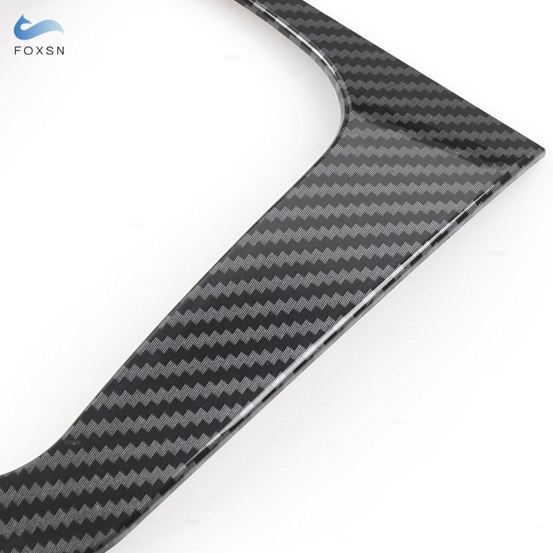 For VW Golf 6 MK6 GTI 2008 - 2013 ABS Carbon Fiber Texture Car Center Console Gear Shift Panel Cover Frame Protective Trim