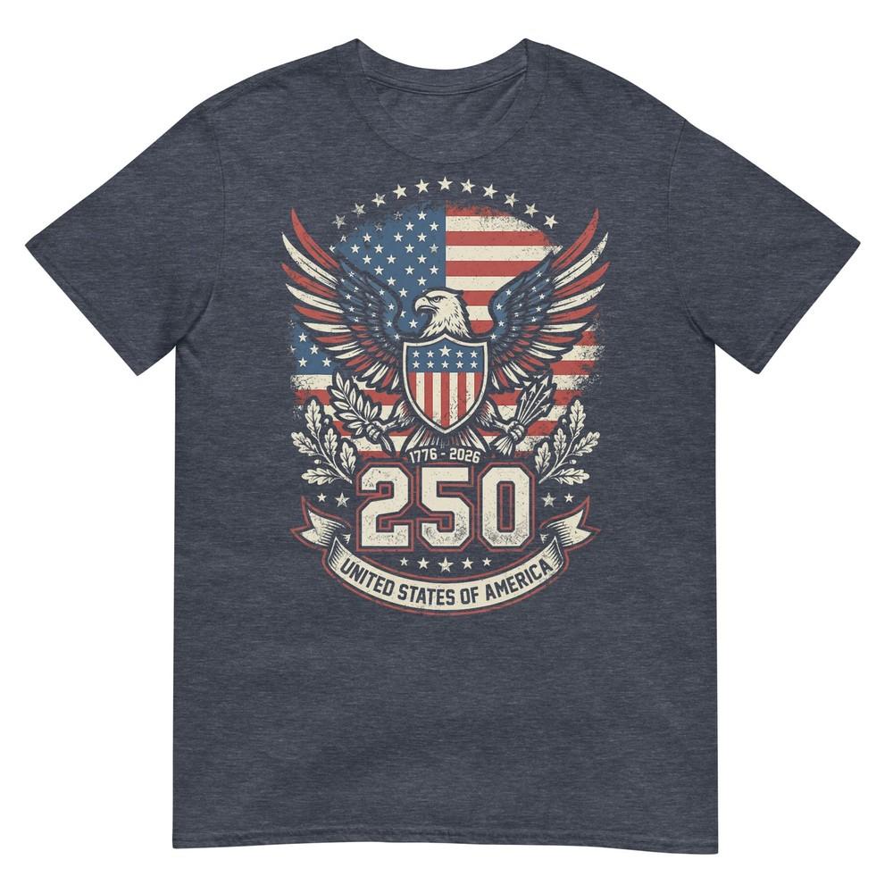 Patriotic 250 Years Usa 250 Anniversary American 4th Of July TShirt