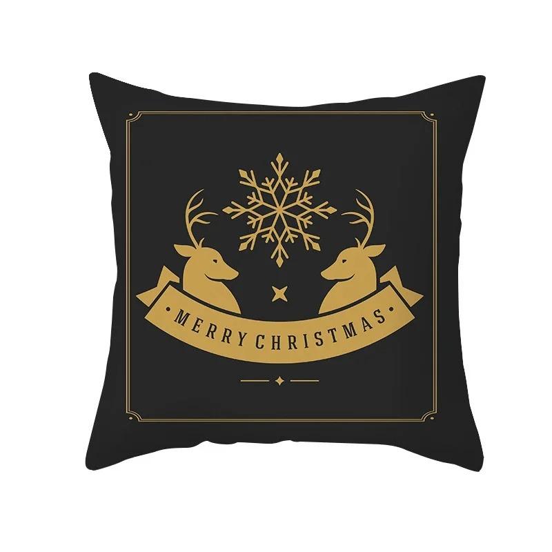 Christmas Themed Pillowcases Car Accessories Office Santa Claus Living Room Sofa Home Pillowcases