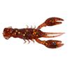 10pcs Soft Fishing Lure Crawdad Bait PVC Shrimp Artificial Soft Lure Baits for Bass FishingDark Brown A Pack of Ten