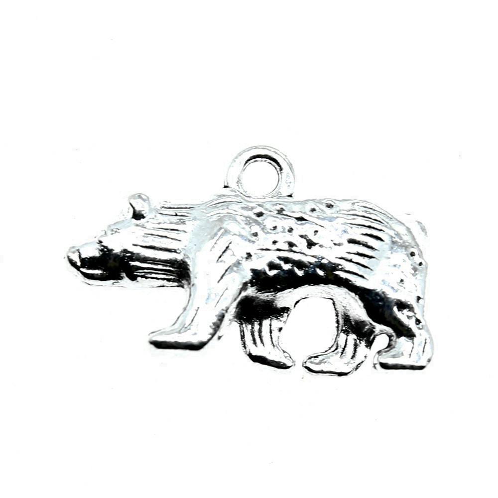 Bear Pendants Metal Animal Charms Panda For DIY Bracelet Necklace Earrings Accessories