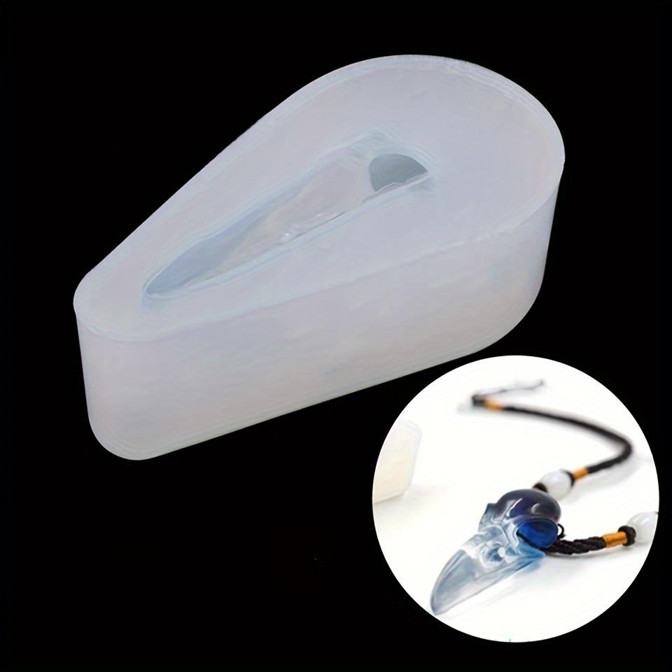 2 Pack Small 3D Crow Skull Silicone Mold Halloween Themed Jewelry Making Mould Epoxy Resin Casting Art Tool with Bird Skeleton D