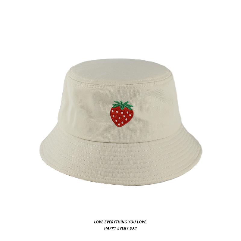 Bucket Hats Men And Women Skull Embroidered Fisherman Hat, Single-Sided Black Street Fashion Foldable Sunhat