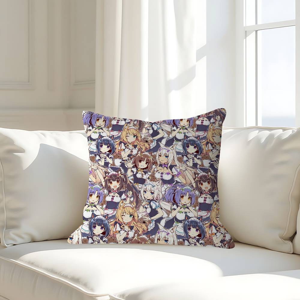 Anime N-Nekoparas Pillowcases Home Bedding Decorative Pillow Cover Wedding Super Soft Pillow Case