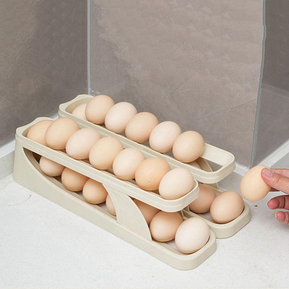 Zásuvný typ Stojan na skladování vajec Věnovaná krabička na skladování vajec Držák na skladování vajec pro kuchyň