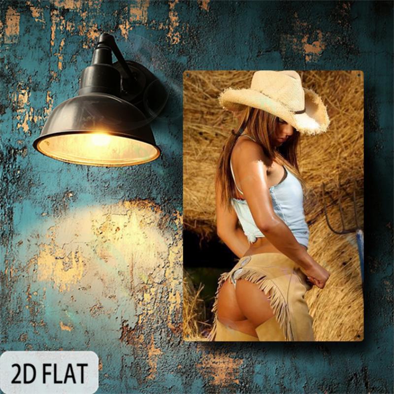 2D Flat 1pc Vintage Full-Length Photo Sign Aluminum Poster, Waterproof & Heat-Resistant , No-Fade Indoor/Outdoor Decoration