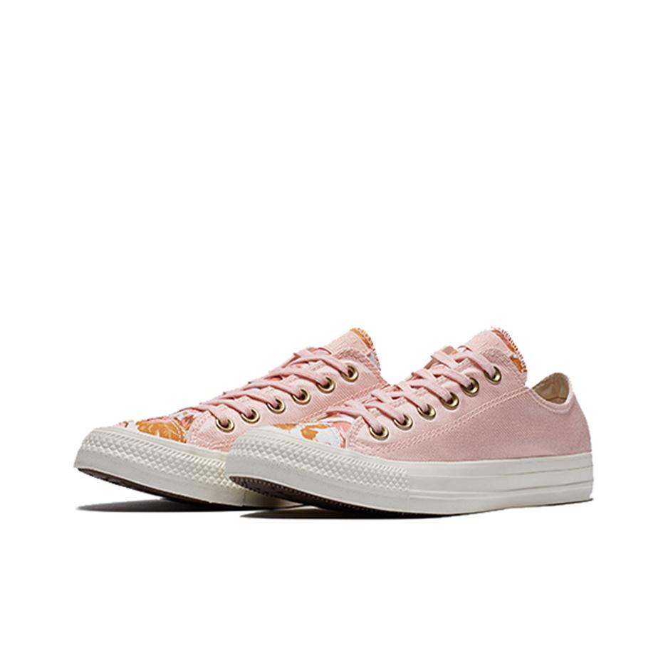 Converse Chuck Taylor All Star Lässige Vielseitige Low Top Canvas Schuhe Damen Sneaker Weiß Rosa 561664C