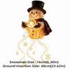 Solar Powered Snowman Magic Fountain Garden Light Christmas Garden Stake Light  Christmas Decor