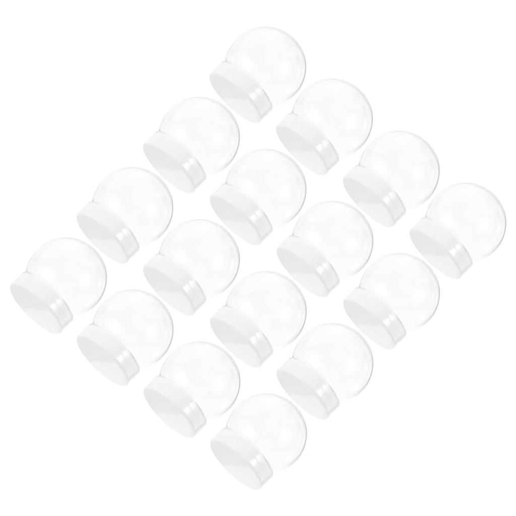 Water Globe Jars Transparent Snowball Clear Display Case Candy Small with Lids Child