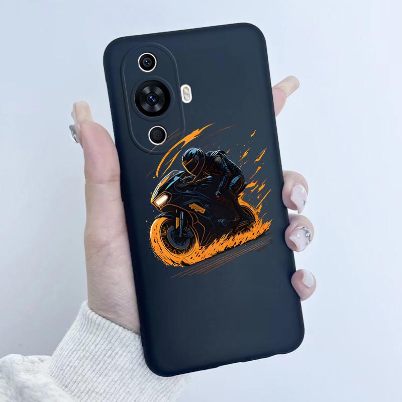 For Huawei Nova 12s Case FOA-LX9 Flower Girl Design Soft Silicone Cover For Huawei Nova 11 Nova11 Pro Ultra Nova12s Phone Cases