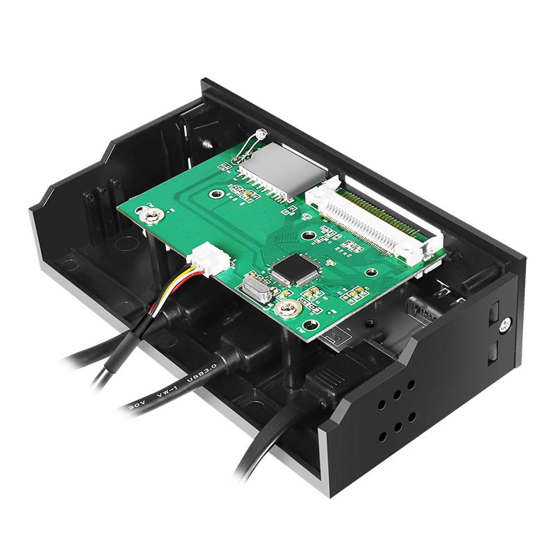 LogiLink 5.25” PC HUB Multifunction Panel 6-in-1 USB 3.0 eSATA Card Reader