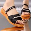 Fashion With Low Heels Open Toe Women's Sandals Daily Korea Original Shoe Wholesale Comfort Cheap Liquidation 2025 Luxury Ladies Shoes