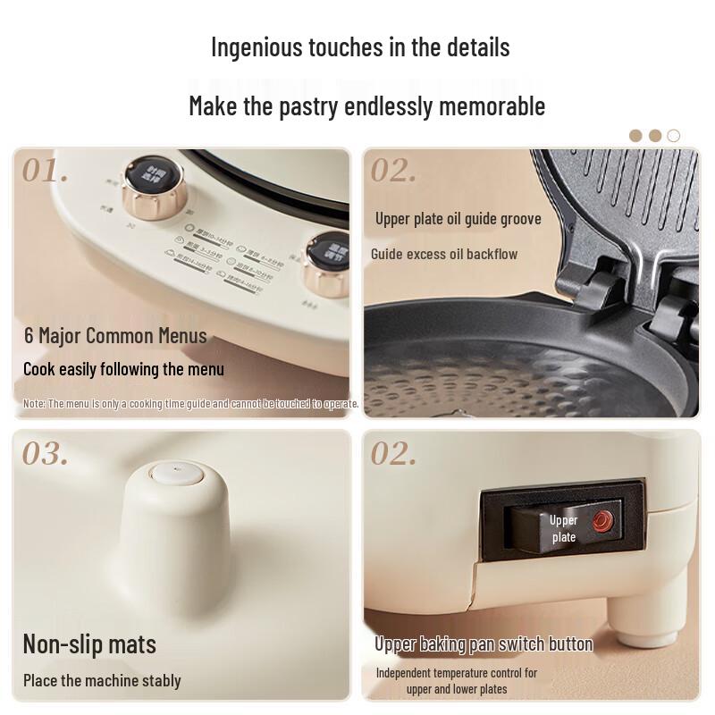 BEAR Elektrische Grillplatte & Sandwichmaker CN-Stecker (Adapter enthalten)