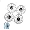 4Pcs Luminous Roller Skating Wheels Flashing Double Row Bearing Skates Accessory
