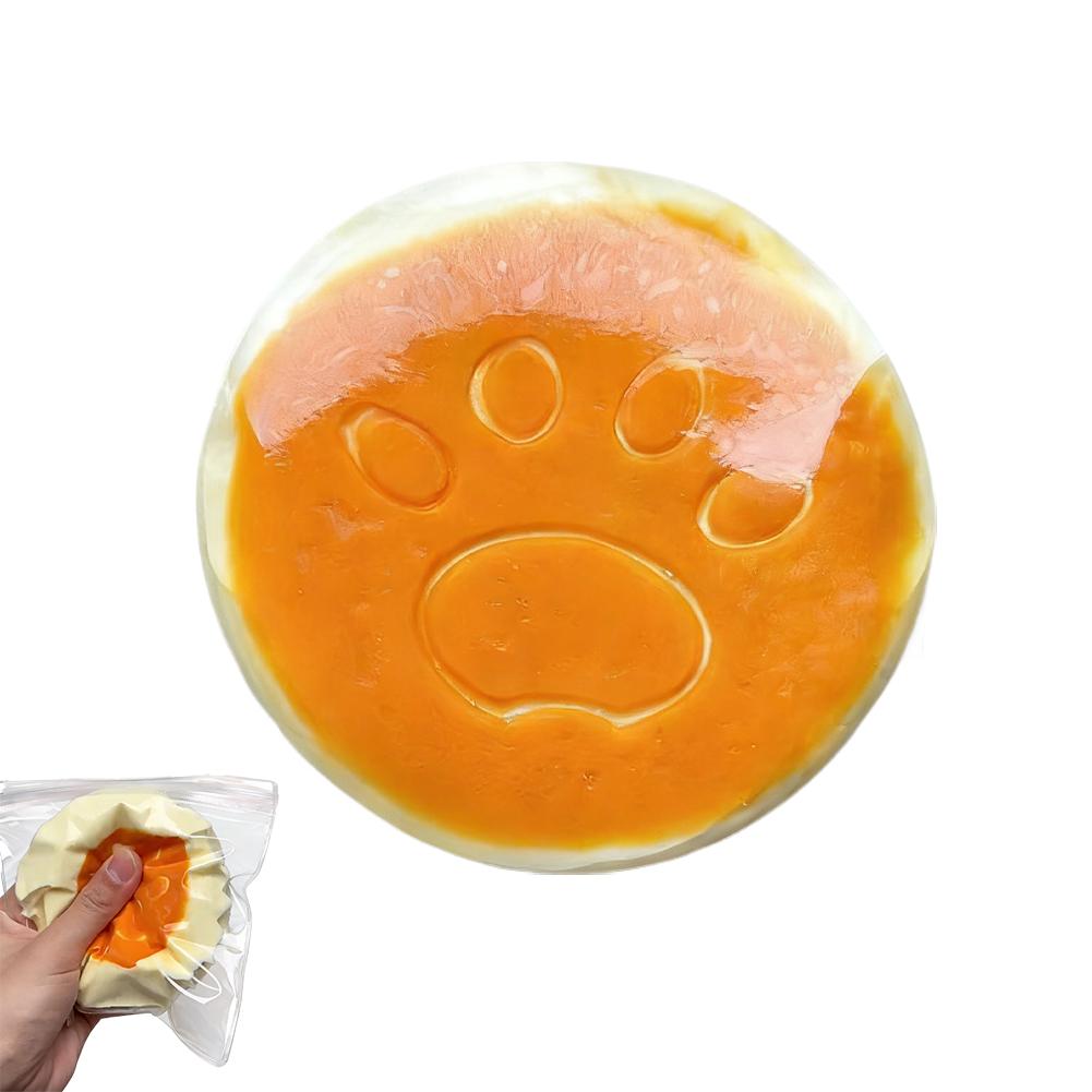 

Cat Paw Squeezing Toy Slow Rising Cheese Cake Stress Relief Fidget, Soft Silicone Sensory Toy For Anxiety, Cute Desk Decoration