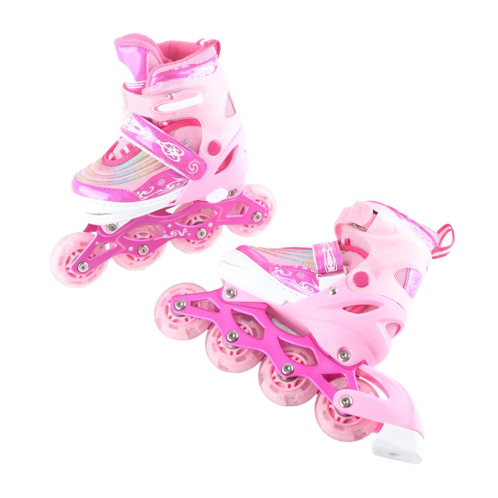 Dziecięce Regulowane Rolki In-line W pełni Miękkie Rolki Buty do Jazdy In-line dla Dzieci S