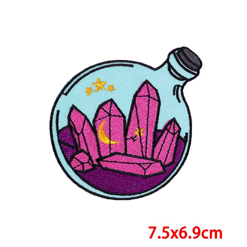 5 szt./Partie Księżyc Motyl Taśma Kwiat Haftowana Naszywka Kreskówkowe Naszywki Na Ubrania DIY Naszywki Do Naprasowywania Na Ubrania Naklejki Do Naszywania